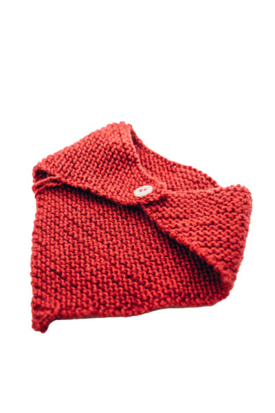 HANDMADE GESTRICKTES BABYHALSTUCH 0-7 MONATE